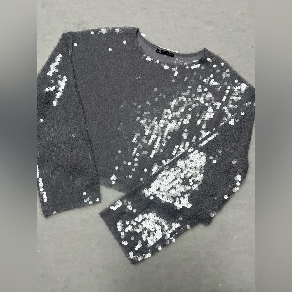 Zara sequined top